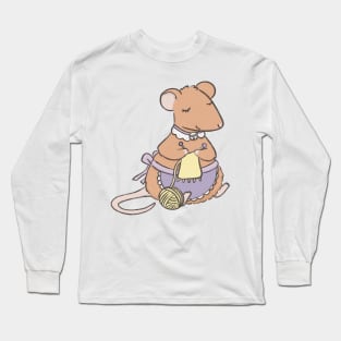 Knitting mouse Long Sleeve T-Shirt